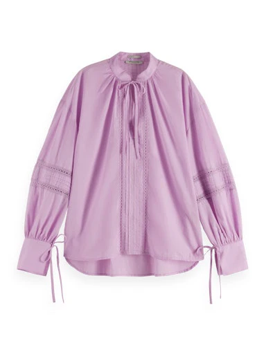 Blouses lange mouw paars Scotch & Soda