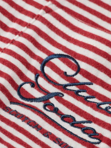 T-shirts korte mouw rood Scotch & Soda - Image 3