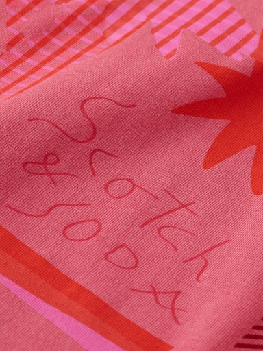 T-shirts korte mouw rood Scotch & Soda - Image 3
