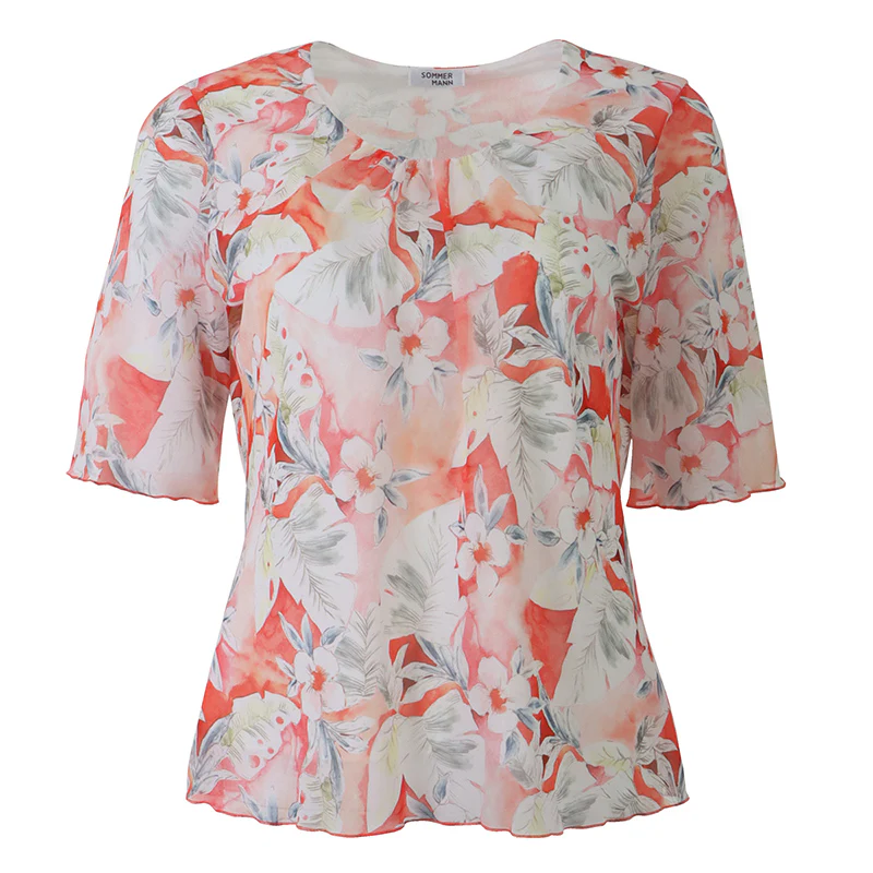 T-shirts korte mouw rood Sommermann