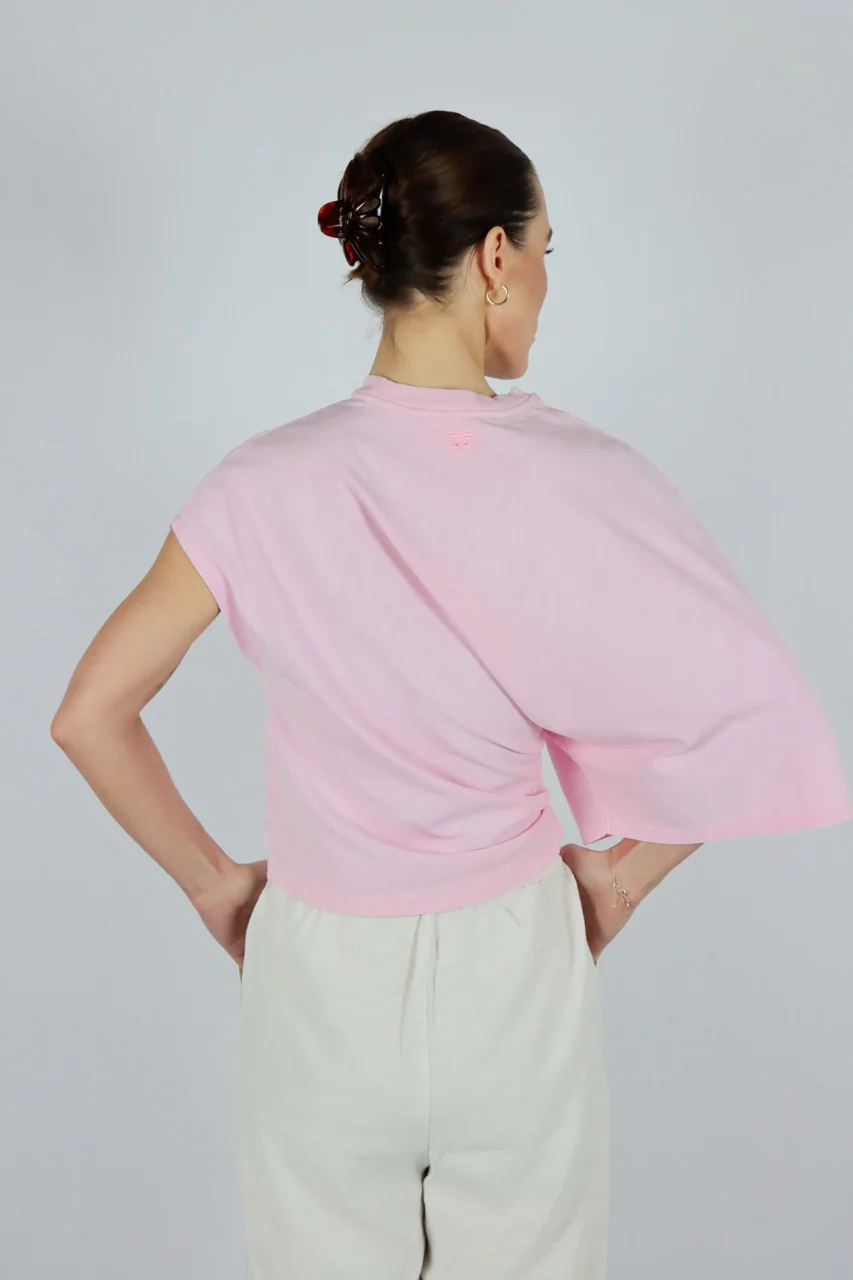 T-shirts korte mouw roze AMANDINE - Image 2
