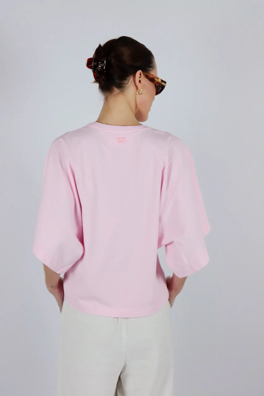 T-shirts korte mouw roze AMANDINE - Image 3