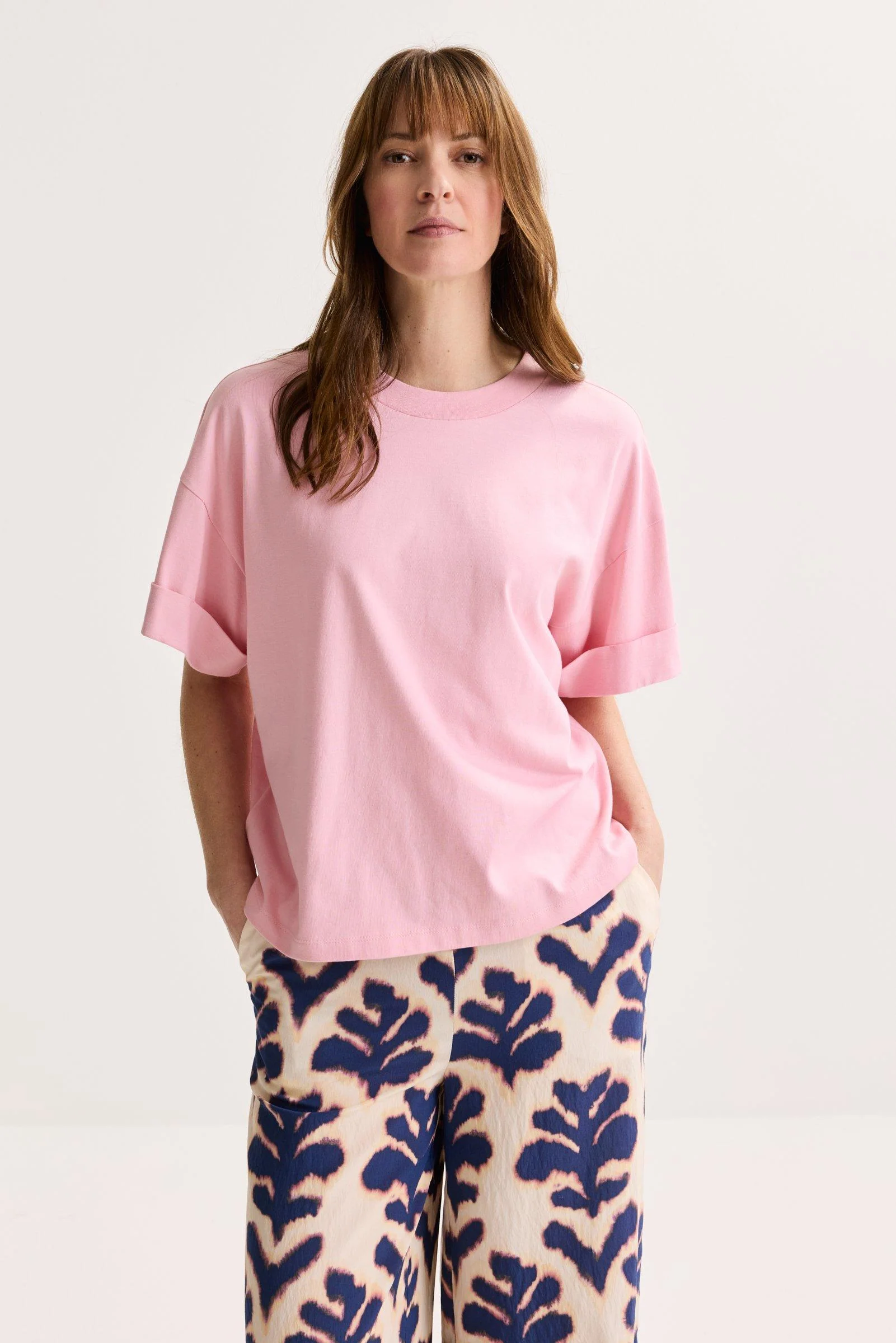 T-shirts korte mouw roze Améline