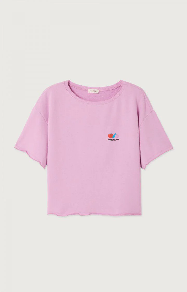 T-shirts korte mouw roze American Vintage