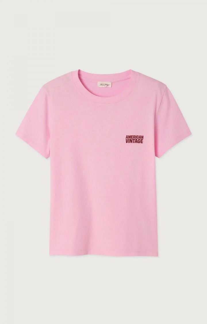 T-shirts korte mouw roze American Vintage