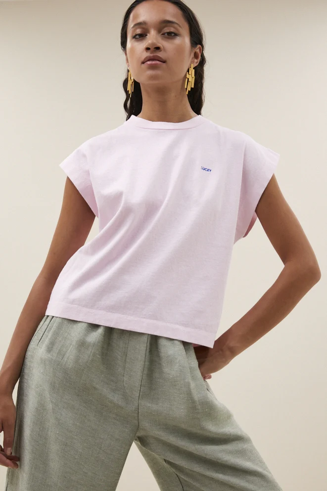 T-shirts korte mouw roze by-bar