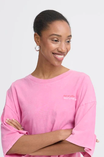 T-shirts korte mouw roze ICHI - Image 4