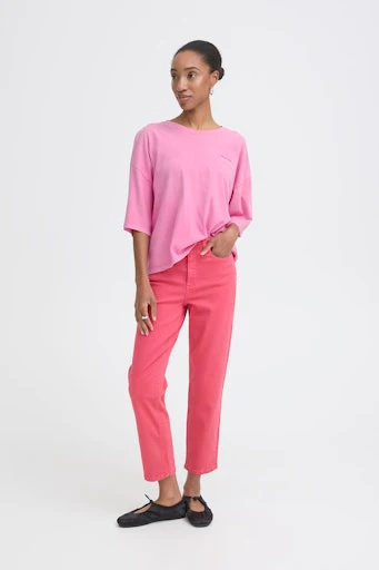 T-shirts korte mouw roze ICHI - Image 5