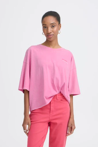 T-shirts korte mouw roze ICHI - Image 6