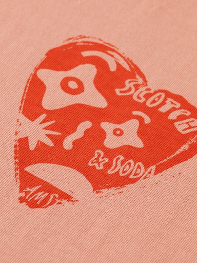 T-shirts korte mouw roze Scotch & Soda - Image 3