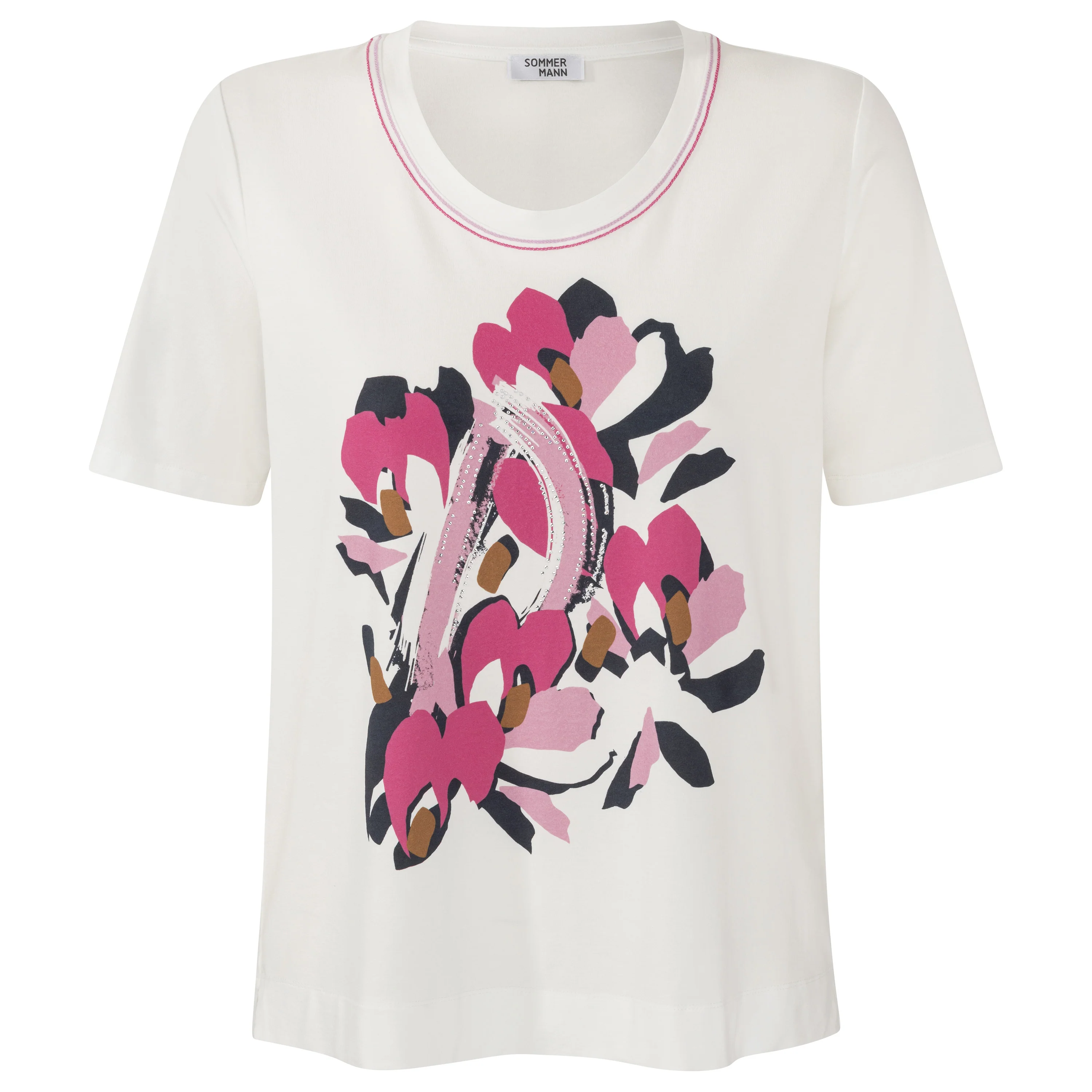 T-shirts korte mouw roze Sommermann