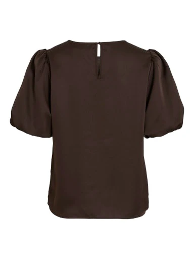 Blouses korte mouw bruin VILA - Image 3