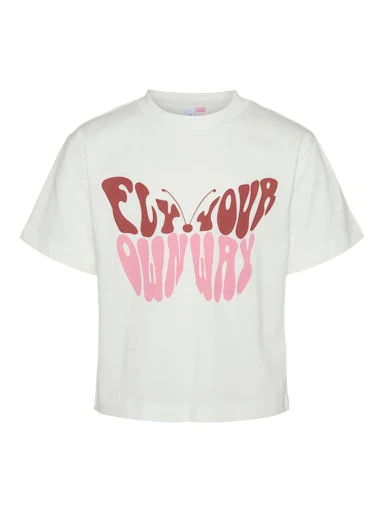 T-shirts korte mouw wit VERO MODA GIRL