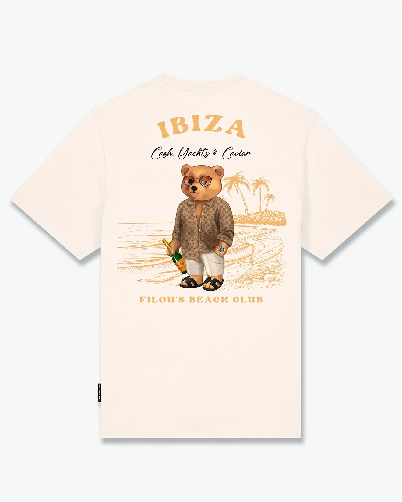 T-shirts korte mouw wit Baron Filou