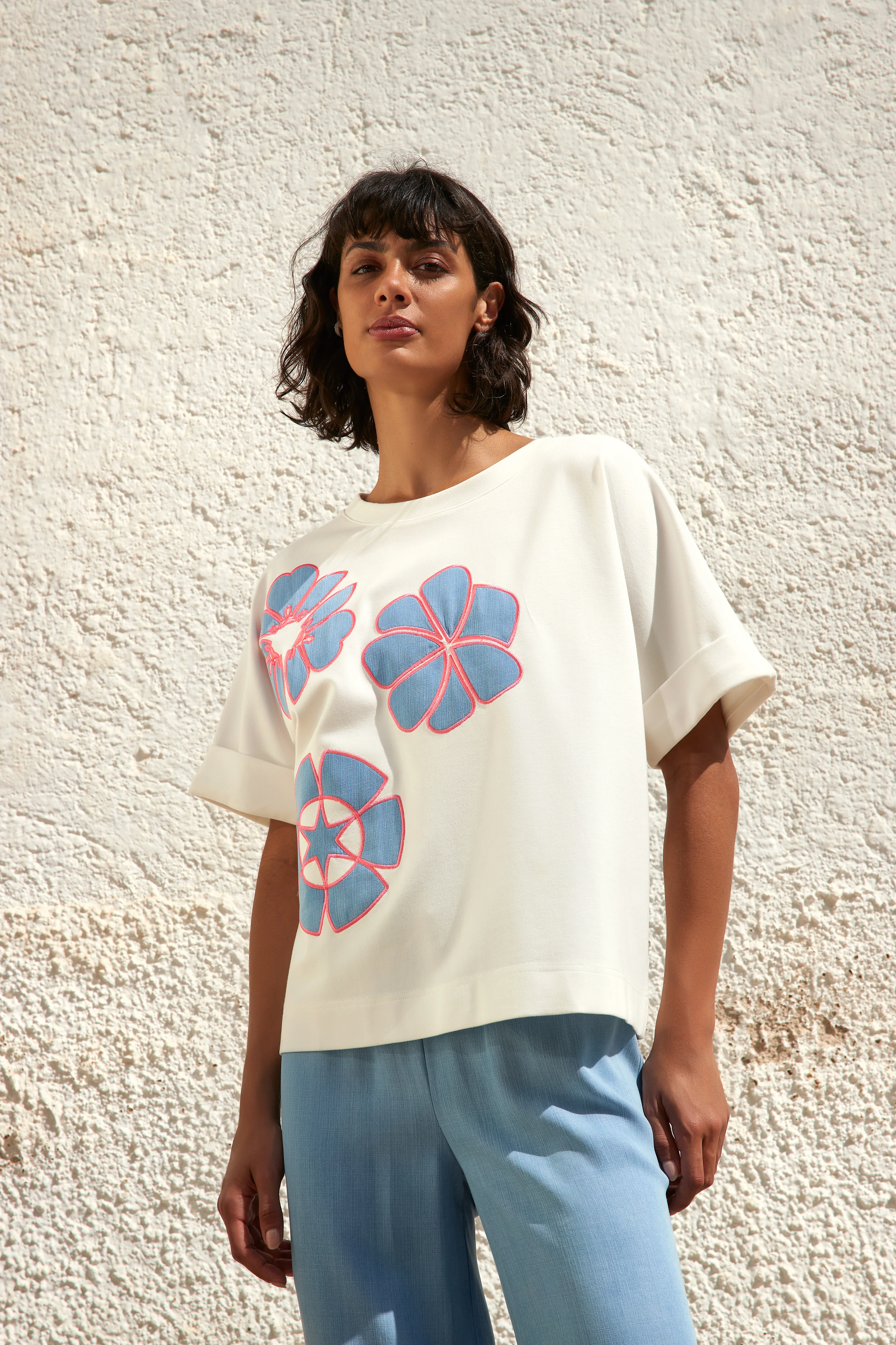 T-shirts korte mouw wit Atmos