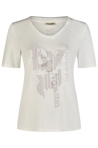 T-shirts korte mouw wit Barbara Lebek