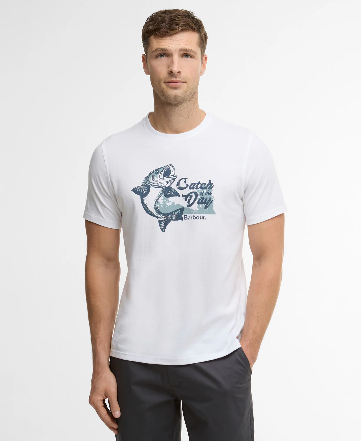T-shirts korte mouw wit Barbour
