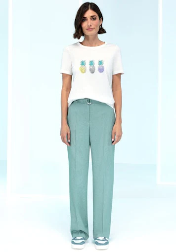 T-shirts korte mouw wit Bianca - Image 4
