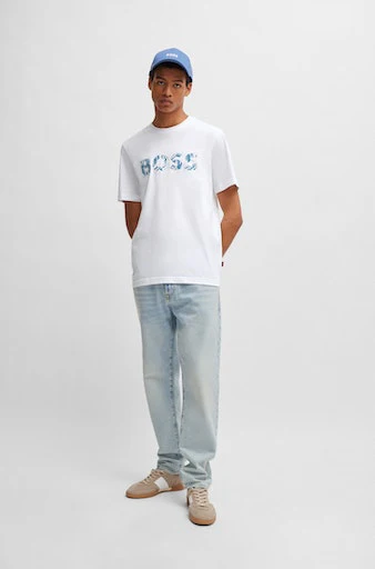 T-shirts korte mouw wit Boss Men Black - Image 2