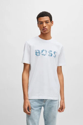 T-shirts korte mouw wit Boss Men Black - Image 3