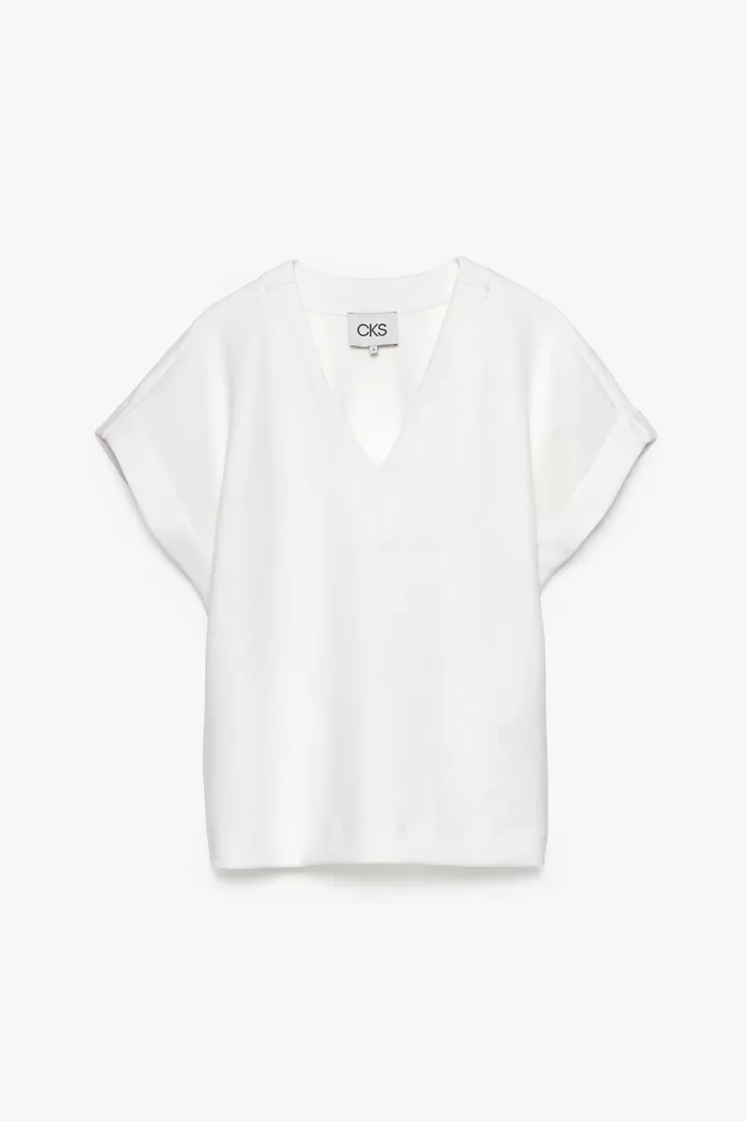 T-shirts korte mouw wit CKS