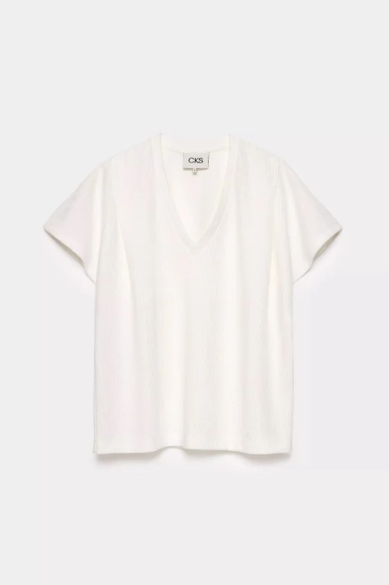 T-shirts korte mouw wit CKS - Image 2