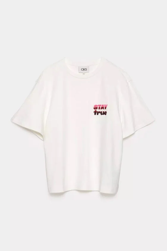 T-shirts korte mouw wit CKS