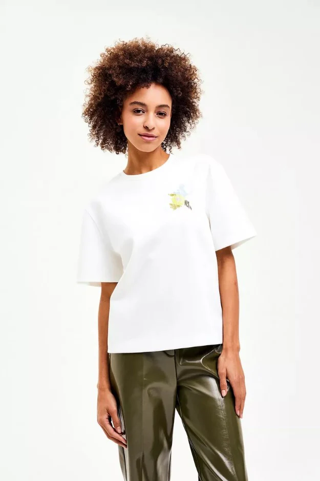 T-shirts korte mouw wit CKS