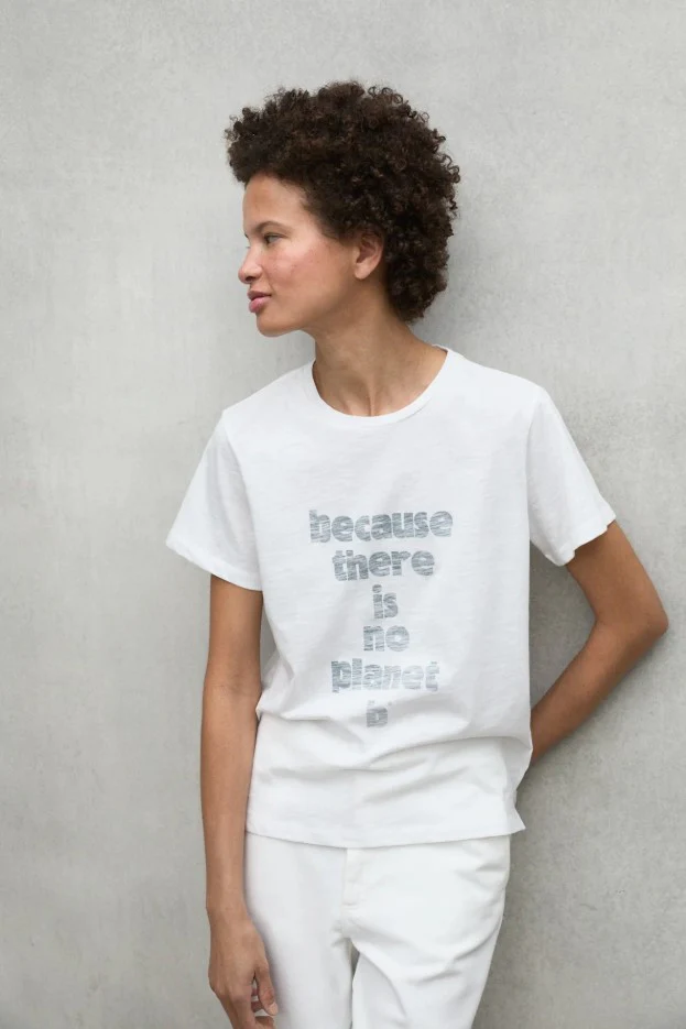 T-shirts korte mouw wit ECOALF