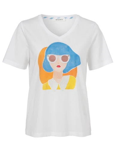 T-shirts korte mouw wit eiszeit