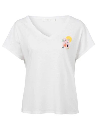 T-shirts korte mouw wit eiszeit