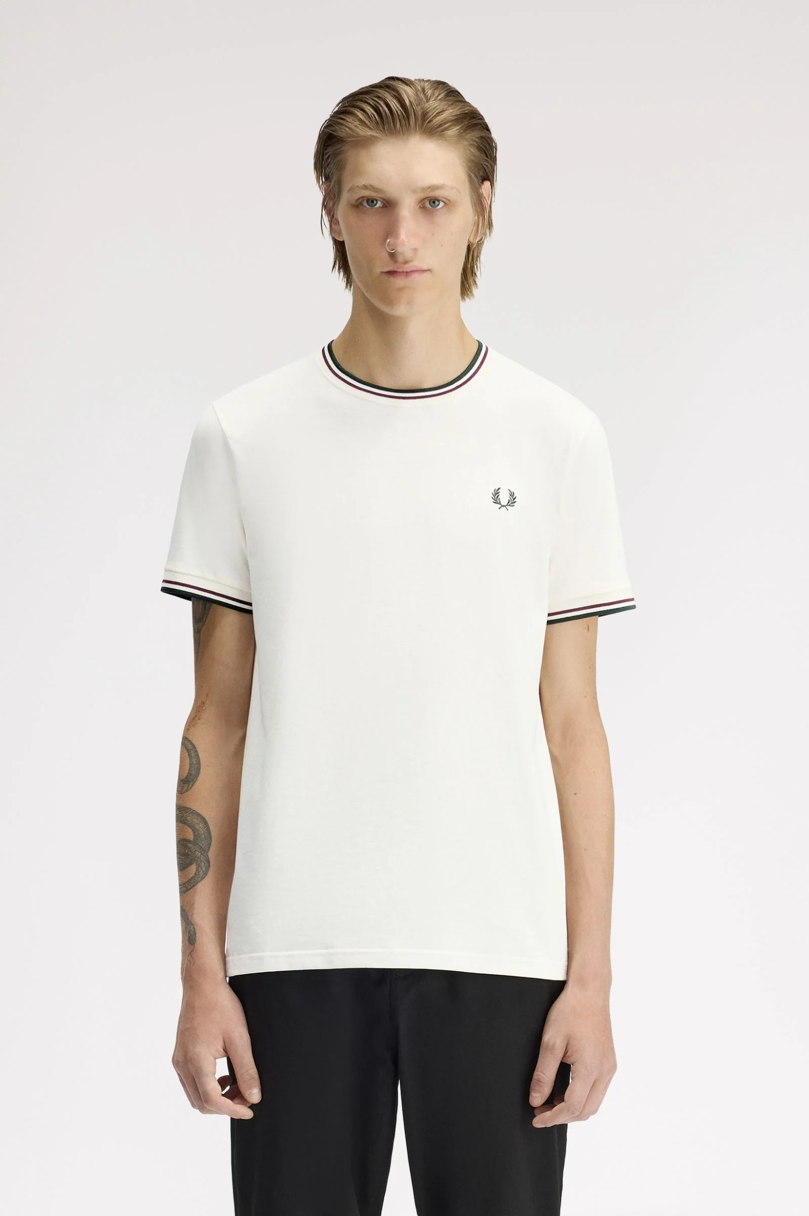 T-shirts korte mouw wit Fred Perry