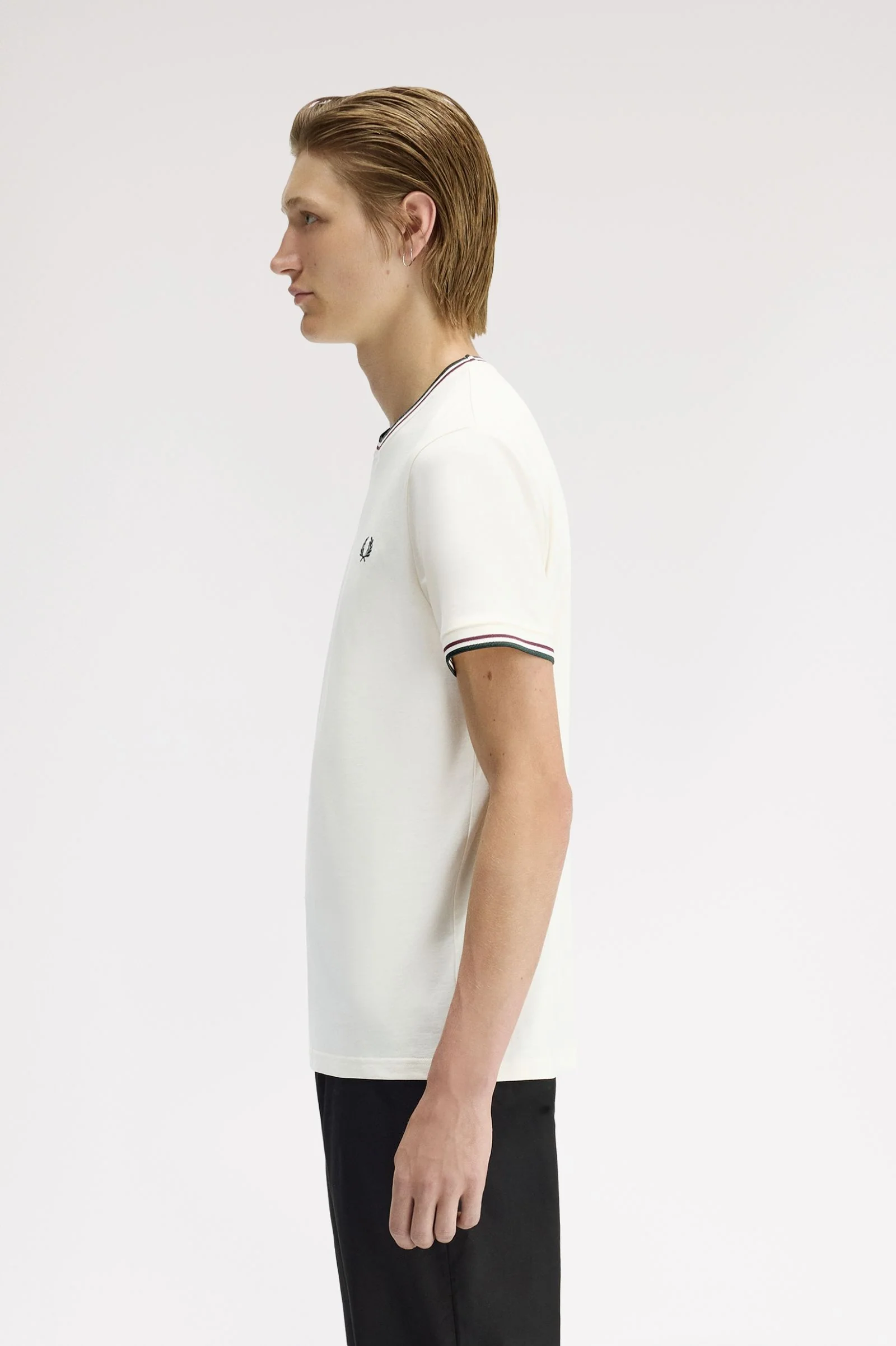 T-shirts korte mouw wit Fred Perry - Image 4