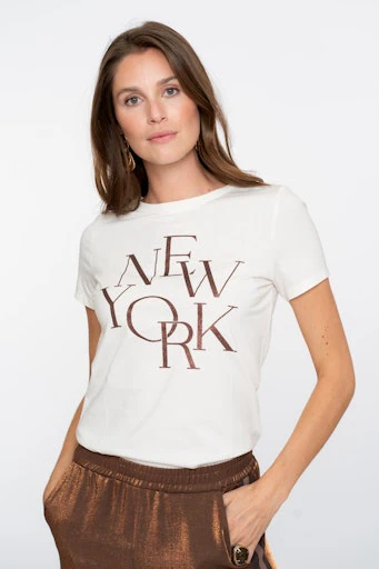 T-shirts korte mouw wit Geisha