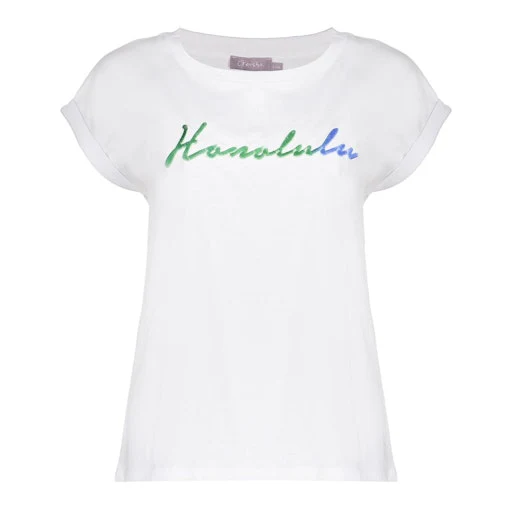 T-shirts korte mouw wit Geisha