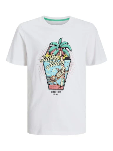 T-shirts korte mouw wit JACK & JONES JUNIOR
