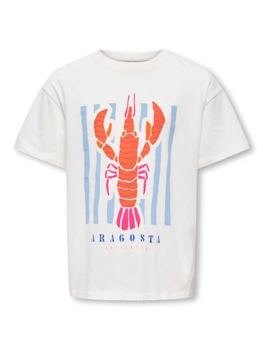T-shirts korte mouw wit KIDS ONLY
