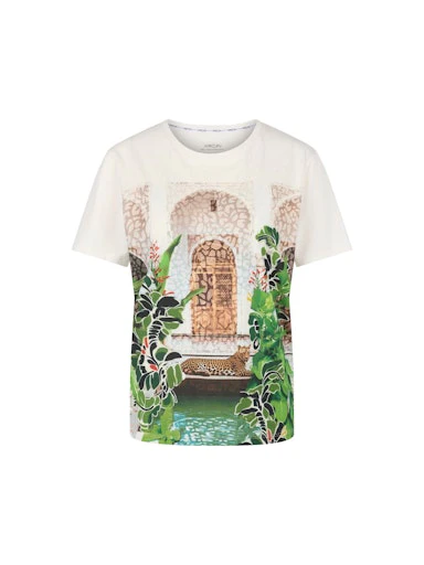 T-shirts korte mouw wit Marc Cain