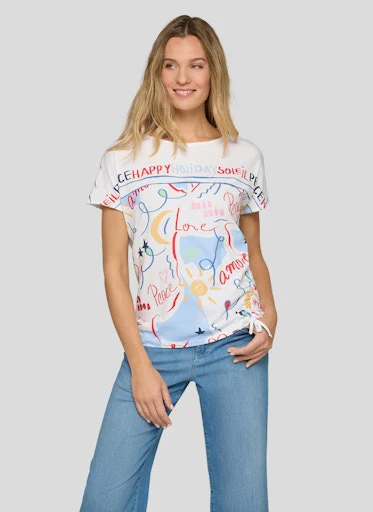 T-shirts korte mouw wit Rabe - Image 2