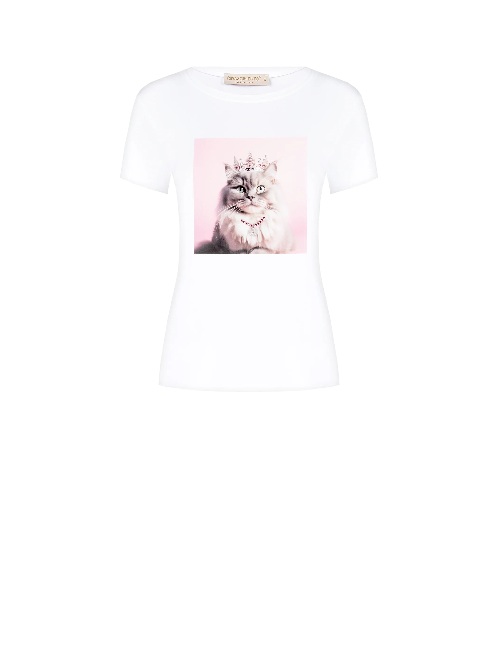 T-shirts korte mouw wit Rinascimento