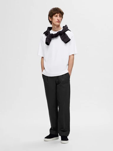 T-shirts korte mouw wit Selected HOMME - Image 3