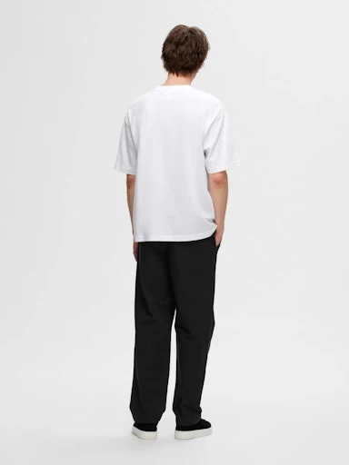 T-shirts korte mouw wit Selected HOMME - Image 4