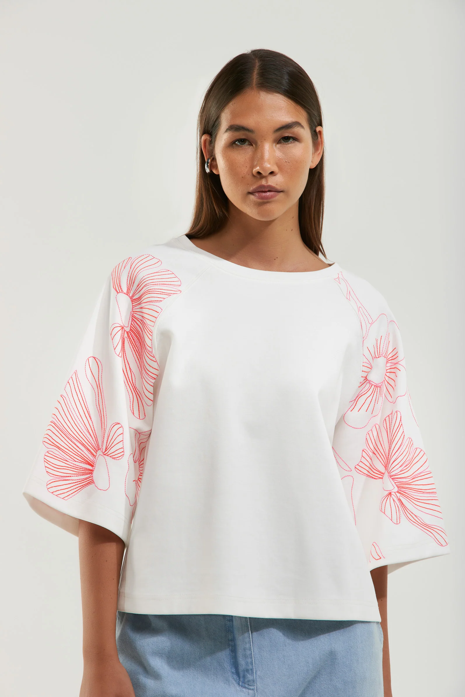 T-shirts korte mouw wit Senso