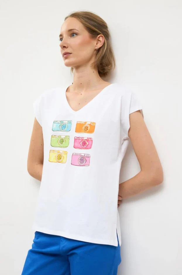 T-shirts korte mouw wit Tinta & Bariloche