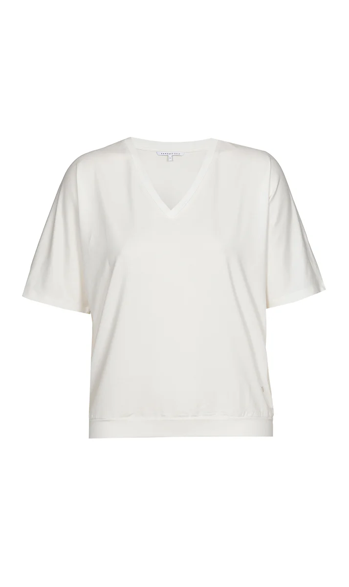 T-shirts korte mouw wit Xandres Gold