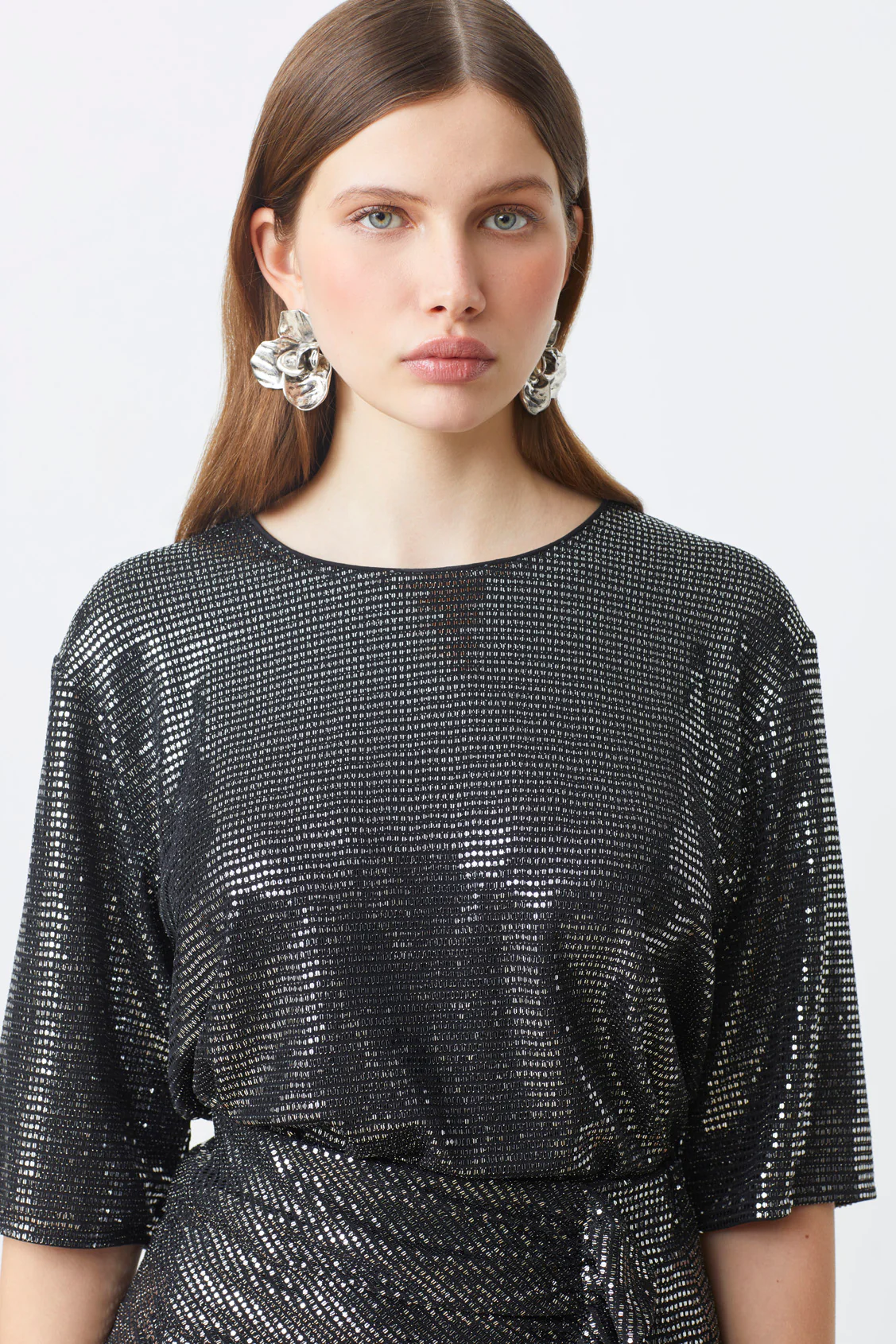 T-shirts korte mouw zilver Suncoo Paris