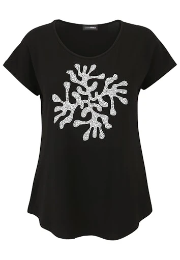 T-shirts korte mouw zwart Doris Streich