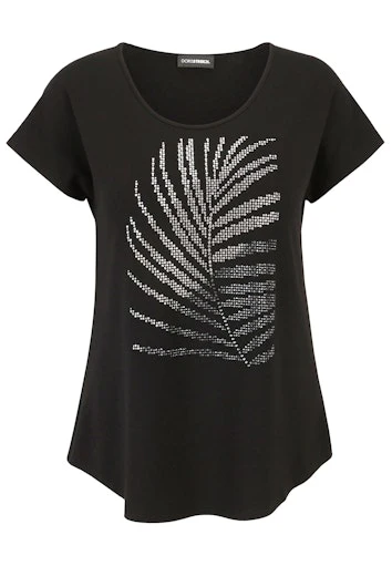 T-shirts korte mouw zwart Doris Streich