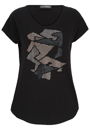 T-shirts korte mouw zwart Doris Streich