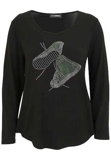 T-shirts korte mouw zwart Doris Streich